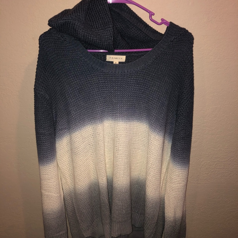 Promesa ombré hooded sweater